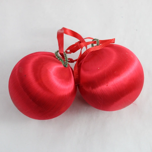 Lot of 23 Solid Red Ball Ornaments for Valentines Day or Christmas