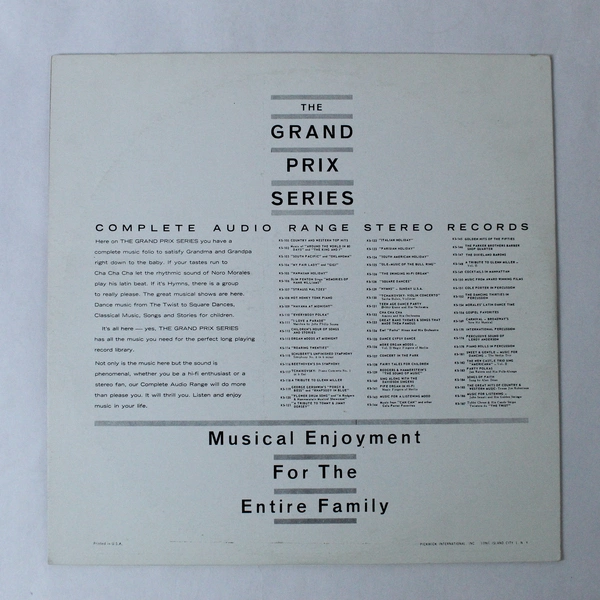 The Sound Stage Calliope Band Captain Tully Carnival LP Grand Prix K-169