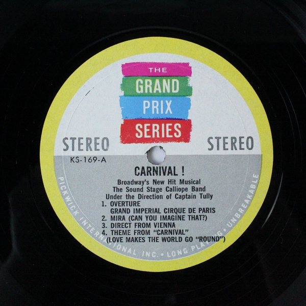 The Sound Stage Calliope Band Captain Tully Carnival LP Grand Prix K-169