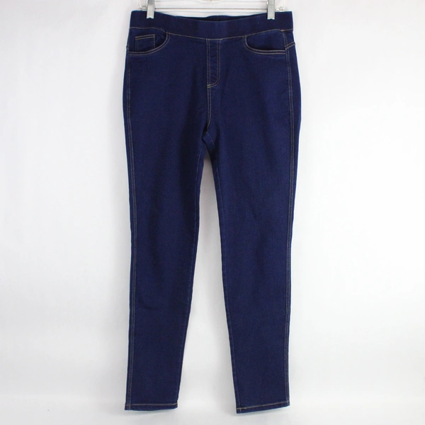 YiTong Dark Navy Jean Style Jeggings Plus Size 29.5" Elastic Waist Stretchy