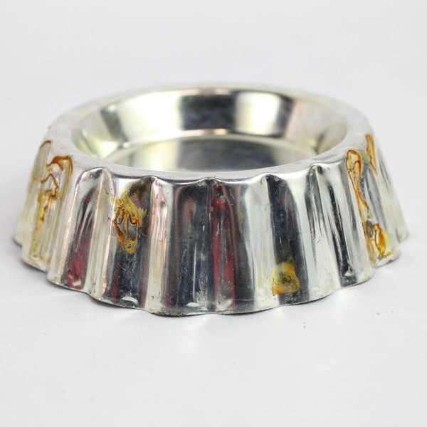 Lot of 6 Ruffled Mini Flan Or Tart Pans 4 Inch Diameter 