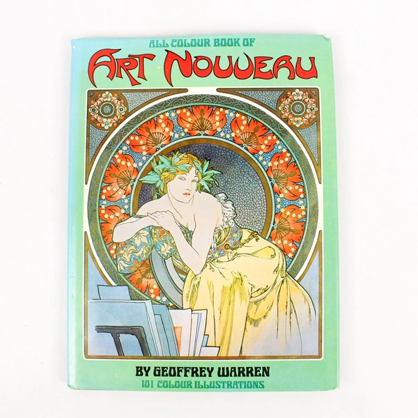 Vintage All Colour Book of Art Nouveau by Geoffrey Warren 1972 Hardcover DJ