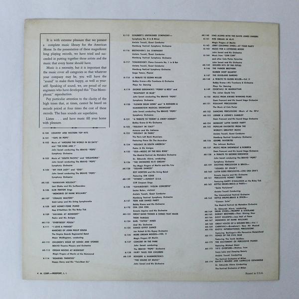 George Gershwin Porgy & Bess Rhapsody in Blue Vinyl LP - John Senati