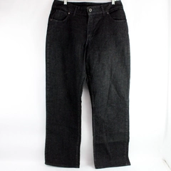 Riders by Lee Black Wide-Leg Denim Jeans Women's Size 16L Altered