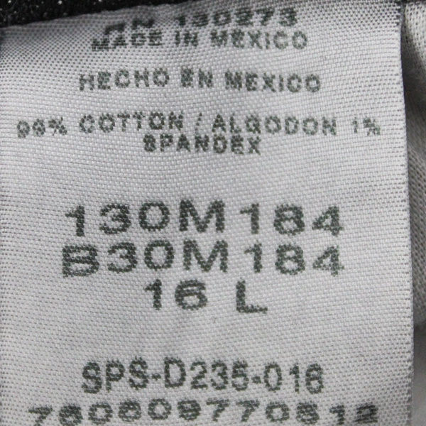 Riders by Lee Black Wide-Leg Denim Jeans Women's Size 16L Altered