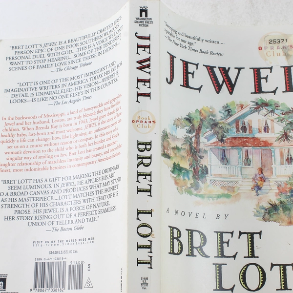 Jewel by Bret Lott 1991 Paperback - Good Condition, Washington Square Press
