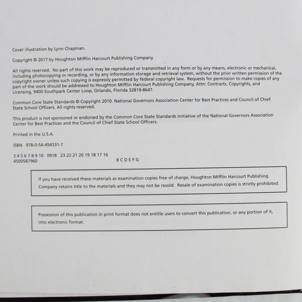 Journeys Student Edition Grade 1 Volume 4 2017 Houghton Mifflin Harcourt HC