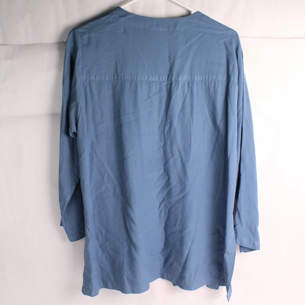 Red's Threads Blue Tunic-Style Jacket Women's Small/Medium