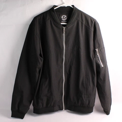 Fashion Black Full-Zip Jacket Men's Size Medium
