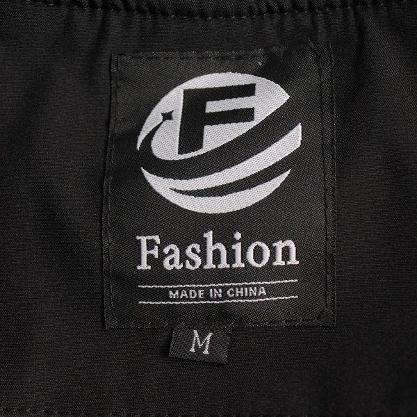 Fashion Black Full-Zip Jacket Men's Size Medium