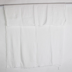 White Gauze Woven Fabric 54" Wide 2 Yards Lightweight for Sewing Crafts