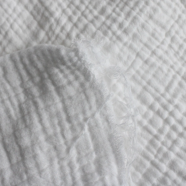 White Gauze Woven Fabric 54" Wide 2 Yards Lightweight for Sewing Crafts