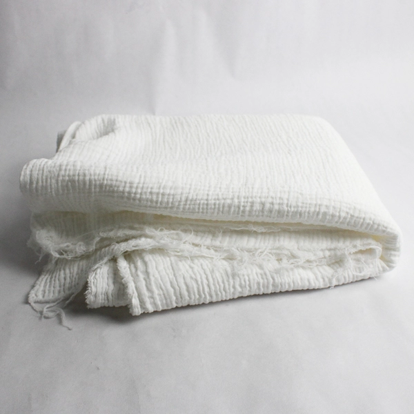 White Gauze Woven Fabric 54" Wide 2 Yards Lightweight for Sewing Crafts