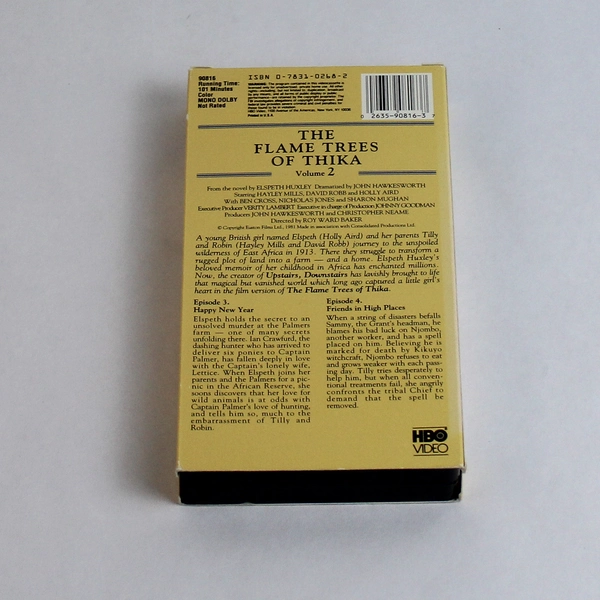 The Flame Trees of Thika Vol. 2 Episodes 3 & 4 1981 VHS HBO Video