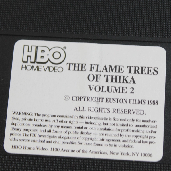 The Flame Trees of Thika Vol. 2 Episodes 3 & 4 1981 VHS HBO Video