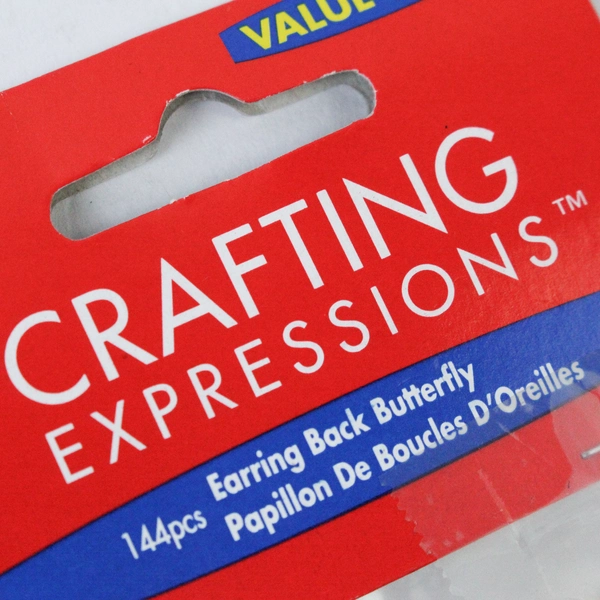 Westrim Crafts Butterfly Earring Backs Silver 144pcs - Good Condition