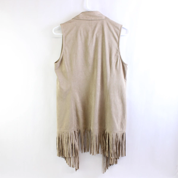 Christopher & Banks Tan Sleeveless Vest Jacket Women's Size Small