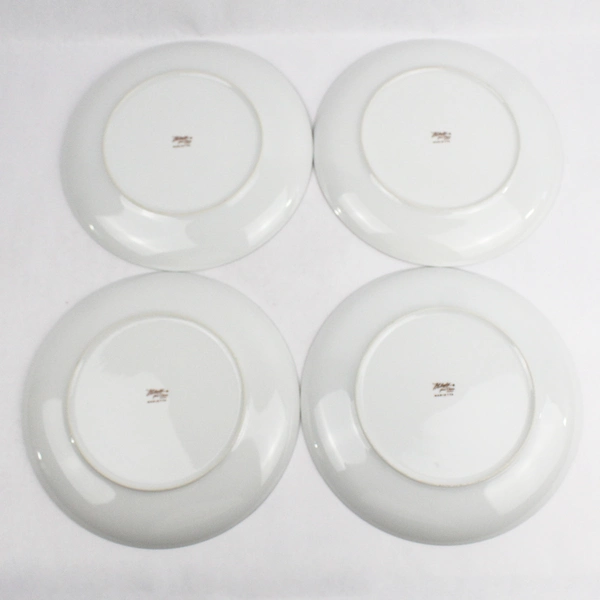 Set of 4 Marietta by Milady Fine China Dinner Plates Pink Rose 10.25"