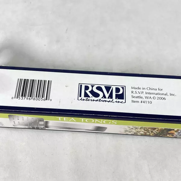 Set of 3 RSVP Italian Express Stainless Steel Tea Bag Tongs