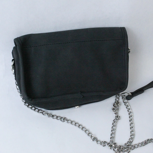 Kensie Dark Gray Crossbody Bag Chain Strap Studded Bottom Small Purse Magnetic 