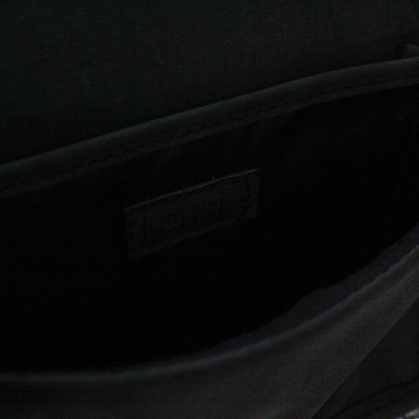 Kensie Dark Gray Crossbody Bag Chain Strap Studded Bottom Small Purse Magnetic 