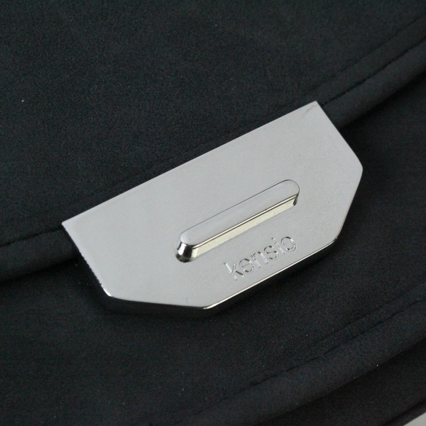 Kensie Dark Gray Crossbody Bag Chain Strap Studded Bottom Small Purse Magnetic 