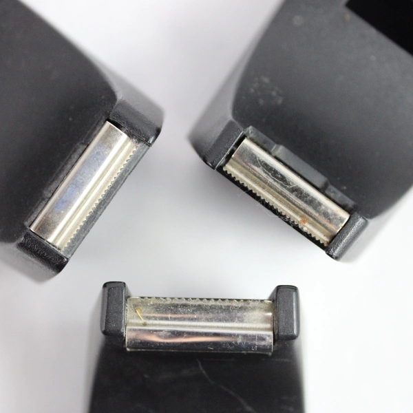 Lot of 3 Black Scotch Desk Tape Dispensers Model C-38 for 3M 1 Inch Wide Tape