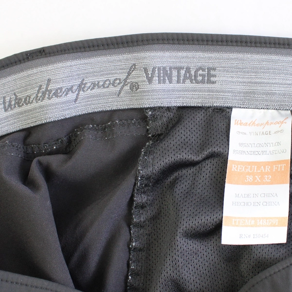 Weatherproof Vintage Men's 38/32 Regular Fit Gray Pants
