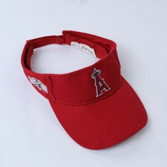 Los Angeles Anaheim Angels Camp Halo Adjustable Visor Hat One Size Red Sixth Man
