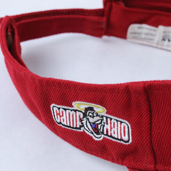 Los Angeles Anaheim Angels Camp Halo Adjustable Visor Hat One Size Red Sixth Man