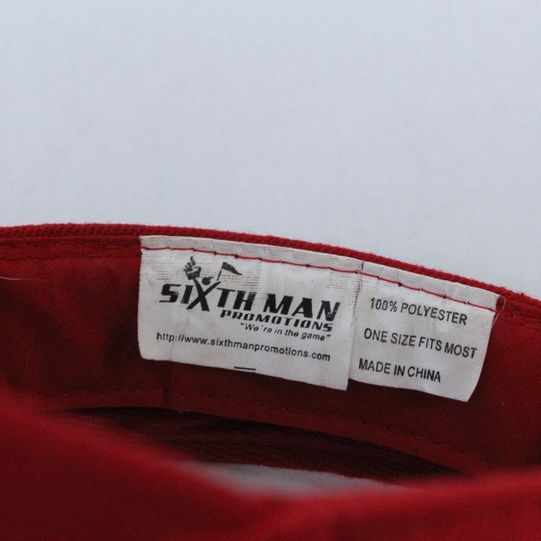 Los Angeles Anaheim Angels Camp Halo Adjustable Visor Hat One Size Red Sixth Man