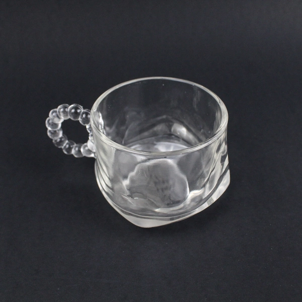 Vintage Hazel-Atlas Orchard Snack Sip & Smoke Glass Tray and Cup