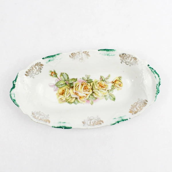 Vintage Royal Albert Tea Rose Serving Dish from 1942 Floral Design Collectible