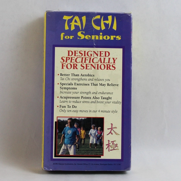 Tai Chi for Seniors VHS 1993 National Syndications Sealed