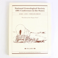 National Genealogical Society 1991 Conference in the States Syllabus Paperback