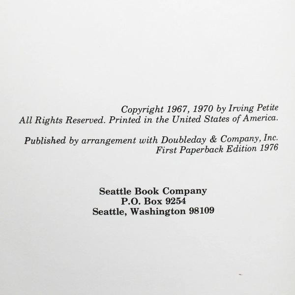 Vintage Meander to Alaska by Irving Petite 1976 Paperback A Voyage On A Boat