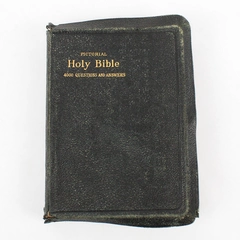Pictorial Holy Bible 4000 Questions Answers Thomas Nelson & Sons Black Leather