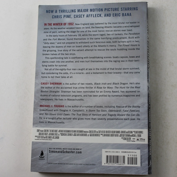 The Finest Hours by Casey Sherman & Michael J. Tougias 2015 Paperback