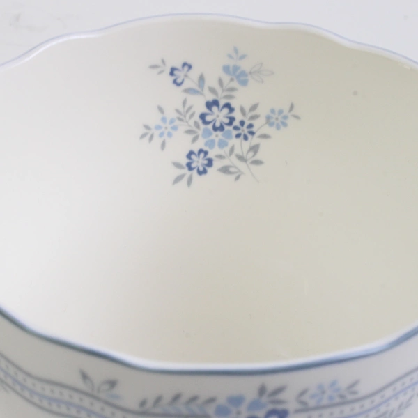 Set of 3 Noritake River James Primachina Blue Floral Teacups Flawed