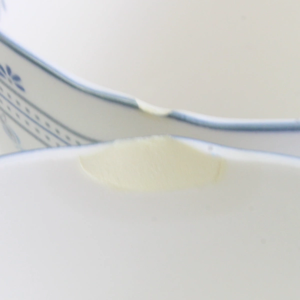 Set of 3 Noritake River James Primachina Blue Floral Teacups Flawed