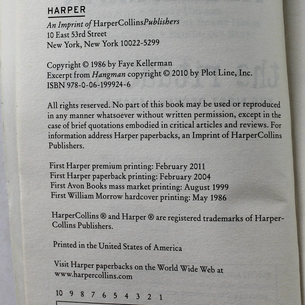 The Ritual Bath by Faye Kellerman 2011 Paperback - Good Condition