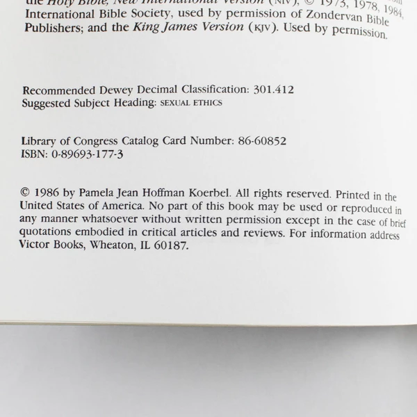 Abortion's Second Victim by Pam Koerbel 1986 Paperback