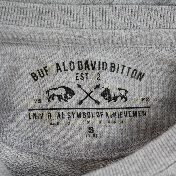 Buffalo David Bitton Boy's Size S (7-8) Gray Cotton Blend Sweatshirt