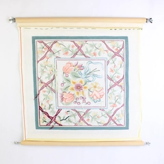 Unbranded Needlepoint Canvas Floral Design 14 Mesh 19" x 18.5" Plastic Canvas