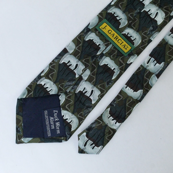 Vintage J.Garcia Duck Worm Alarm Necktie Tie 59" Long Good Condition