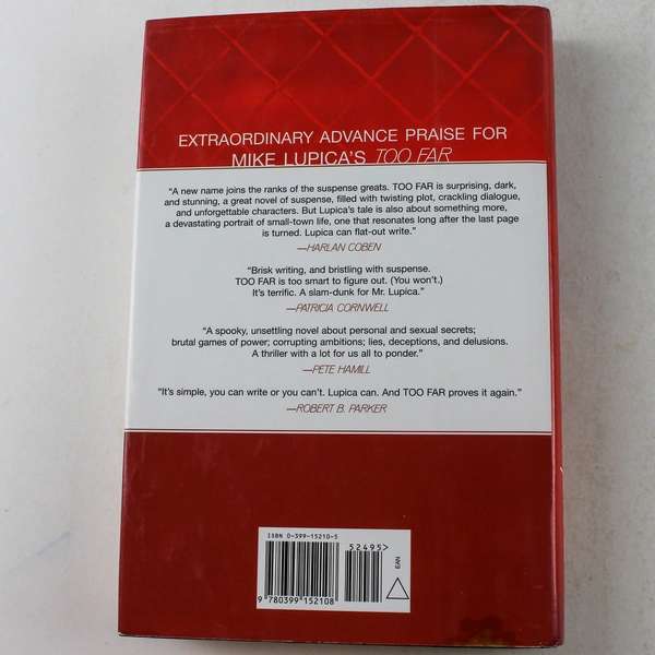 Too Far by Mike Lupica 2004 Hardcover Book in Good Condition Penguin