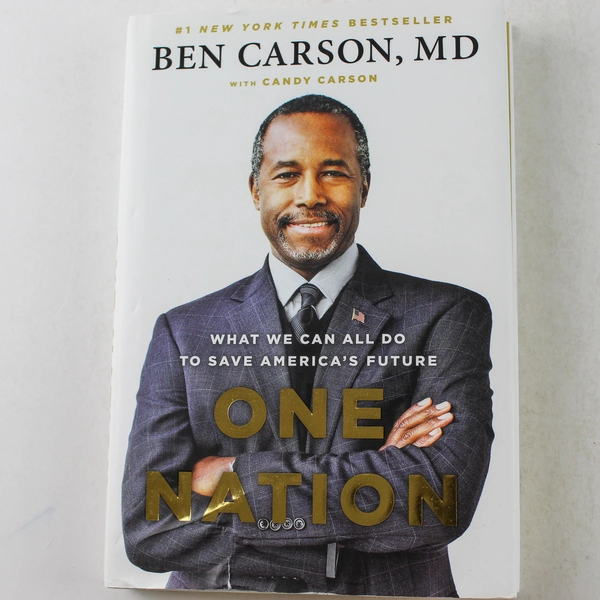 One Nation by Ben Carson & Candy Carson 2014 Hardcover - Good Condition
