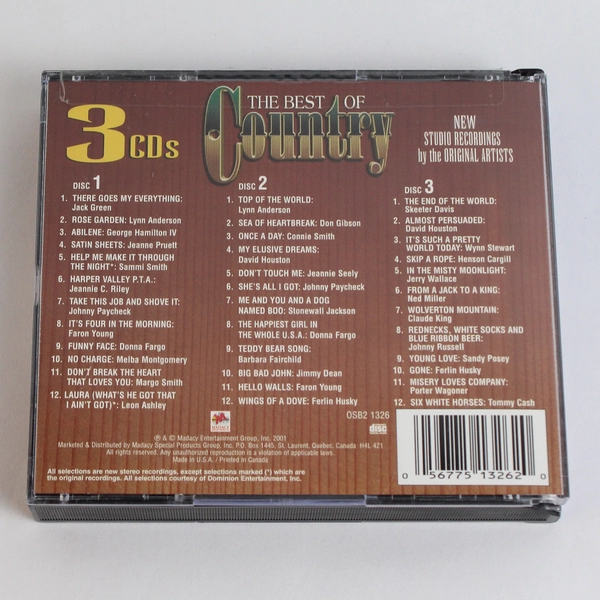 Best of Country CD 2001 Madacy Records