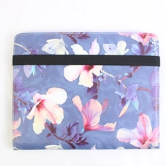 Fintie 11" iPad Case Blue Pink Hibiscus Pattern Protective Cover