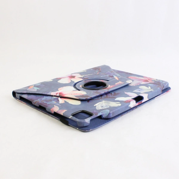 Fintie 11" iPad Case Blue Pink Hibiscus Pattern Protective Cover